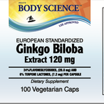 Body Science Ginkgo Extract (120 capsules)