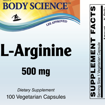 Body Science L-Arginine 500mg (100 capsules)
