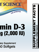 Body Science Vitamin D-3 2000 IU (250 softgels)