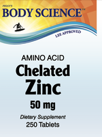 Body Science Chelated Zinc 50 (250 capsules)