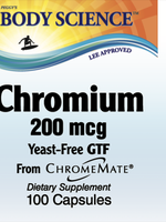 Body Science Chromium 200mcg (100 capsules)