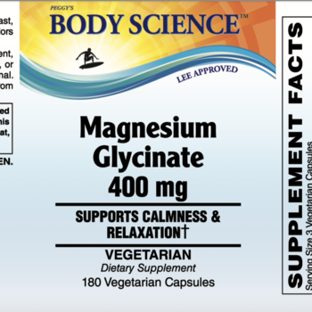 Body Science Magnesium Glycinate (180 capsules)