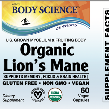 Body Science Organic Lion's Mane (60 capsules)