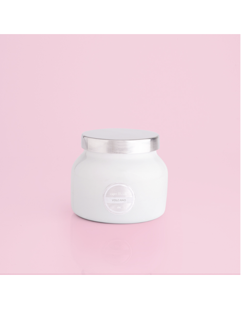 CAPRI BLUE White Petite Jar in Volcano
