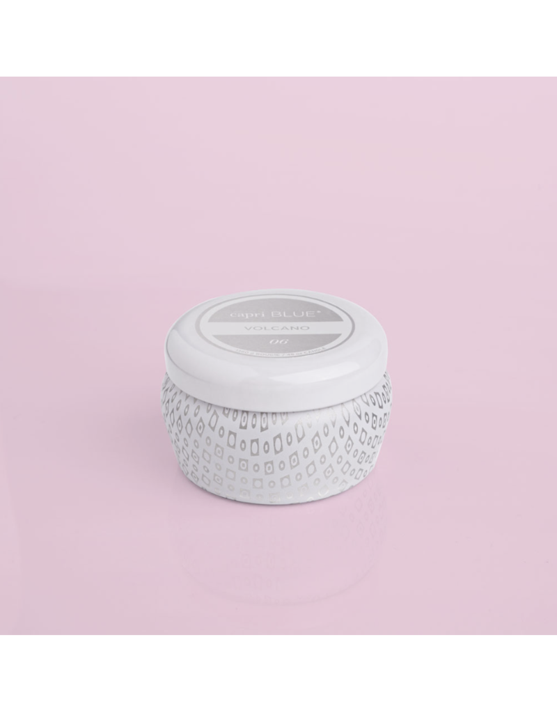 CAPRI BLUE White Mini Tin in Volcano