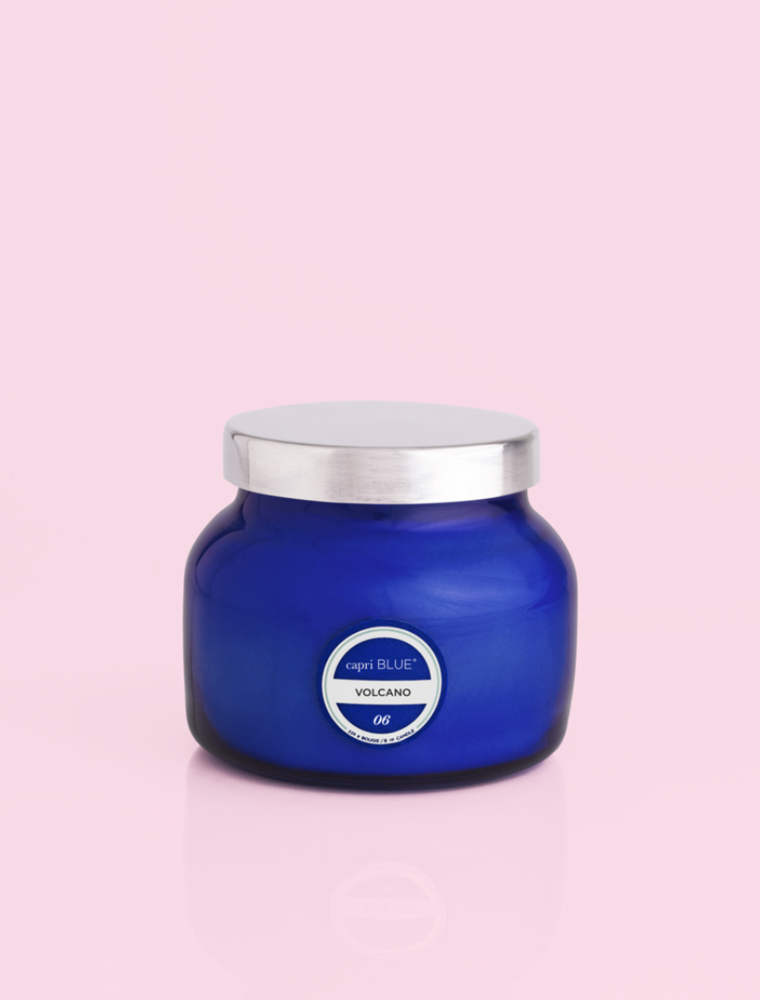 CAPRI BLUE Blue Petite Jar in Volcano