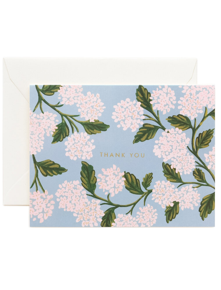 RIFLE PAPER COMPANY Hydrangea Thank You Card
