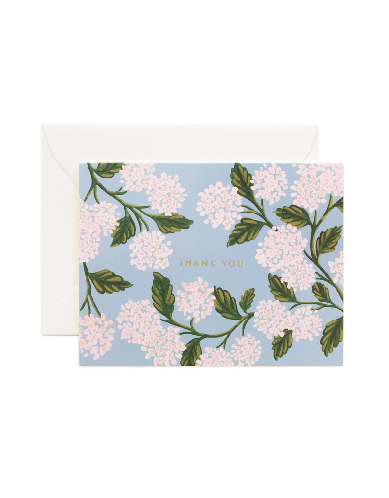 RIFLE PAPER COMPANY Hydrangea Thank You Card
