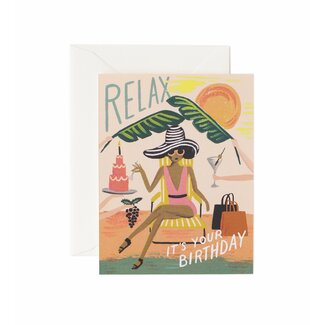 RIFLE PAPER COMPANY Relax Birthday Card