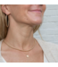 Gold 16" Necklace - Small Blessing Charm