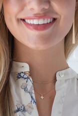 ENEWTON DESIGN Gold 16" Necklace - Small Signature Cross Necklace ENEWTON DESIGN Gold 16" Necklace - Small Signature Cross Necklace