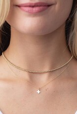 ENEWTON DESIGN Gold 16" Necklace - Small Signature Cross Necklace ENEWTON DESIGN Gold 16" Necklace - Small Signature Cross Necklace