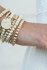 ENEWTON DESIGN Dignity Pattern 6mm Bead Bracelet - Gold