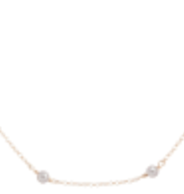 ENEWTON DESIGN Simplicity 4mm Bead Chain 15" Necklace - Pearl/Gold