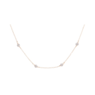 ENEWTON DESIGN Simplicity 4mm Bead Chain 15" Necklace - Pearl/Gold