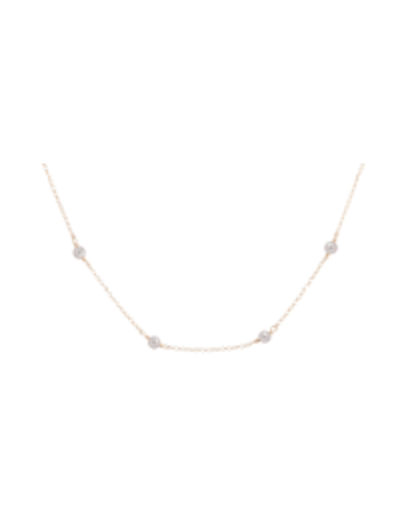 ENEWTON DESIGN Simplicity 4mm Bead Chain 15" Necklace - Pearl/Gold