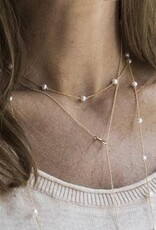 ENEWTON DESIGN Simplicity 4mm Bead Chain 15" Necklace - Pearl/Gold ENEWTON DESIGN Simplicity 4mm Bead Chain 15" Necklace - Pearl/Gold