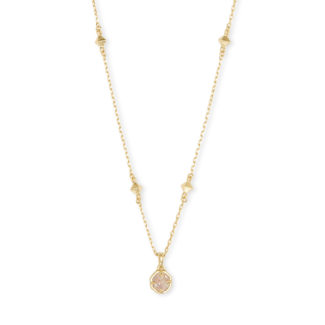 KENDRA SCOTT DESIGN Nola Gold Pendant Necklace in Iridescent Drusy