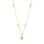 Nola Gold Pendant Necklace in Iridescent Drusy