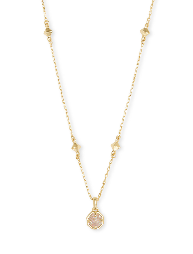 KENDRA SCOTT DESIGN Nola Gold Pendant Necklace in Iridescent Drusy