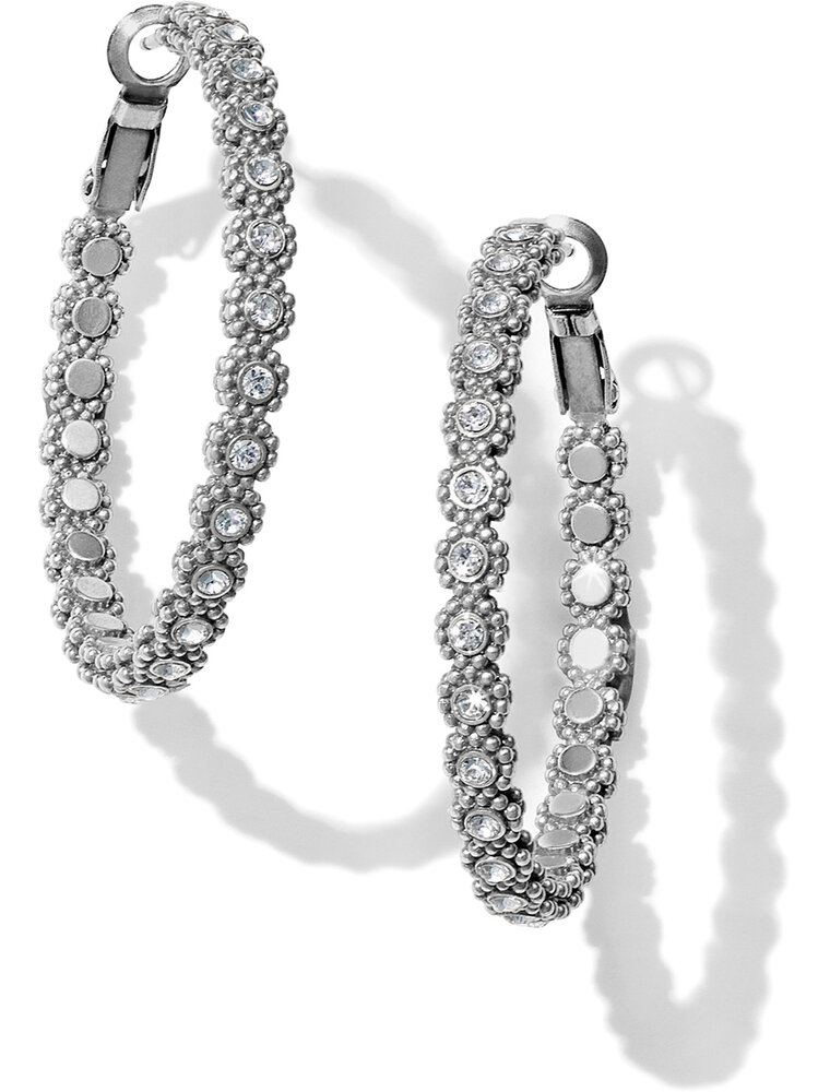 BRIGHTON Twinkle Splendor Medium Hoop Earrings