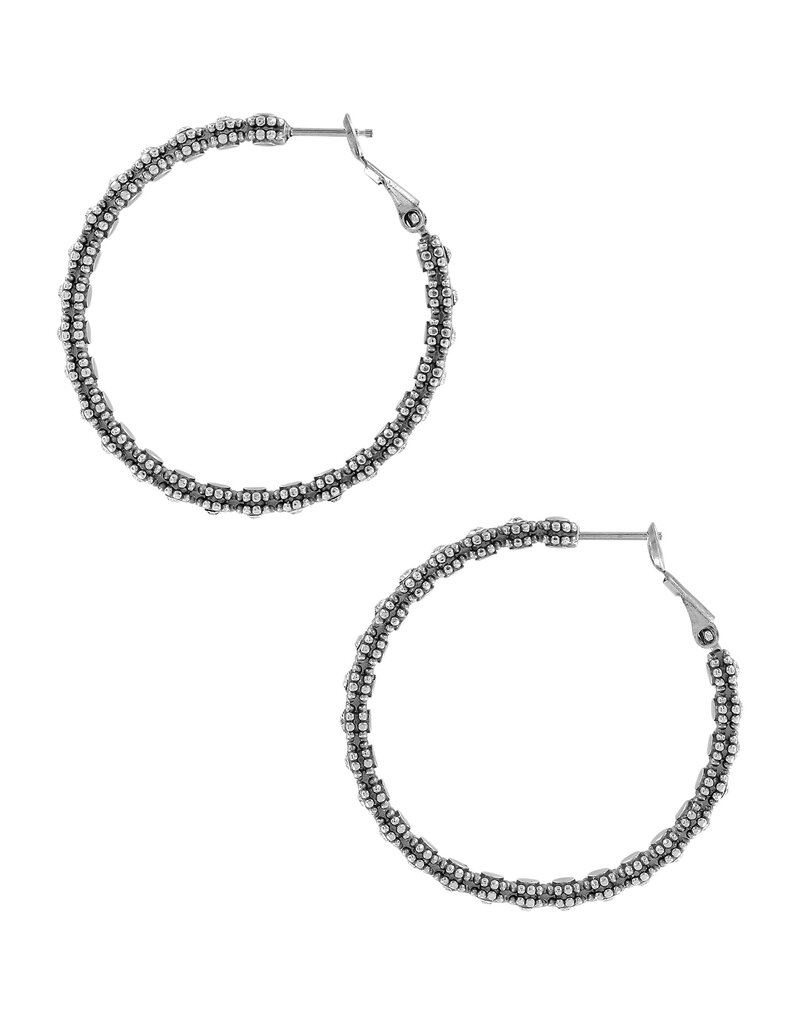 BRIGHTON Twinkle Splendor Medium Hoop Earrings