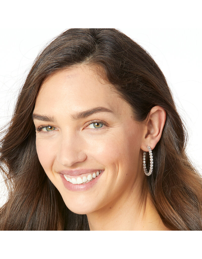 BRIGHTON Twinkle Splendor Medium Hoop Earrings