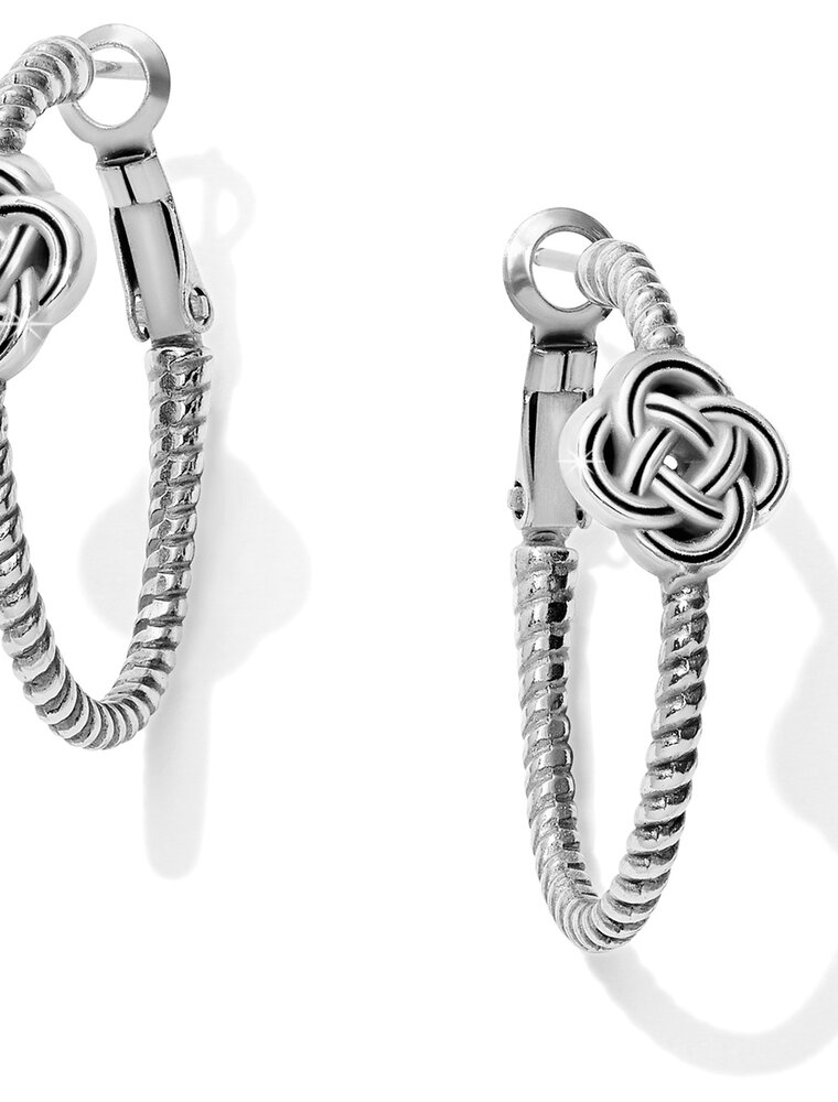 BRIGHTON Interlok Knot Rope Hoop Earrings