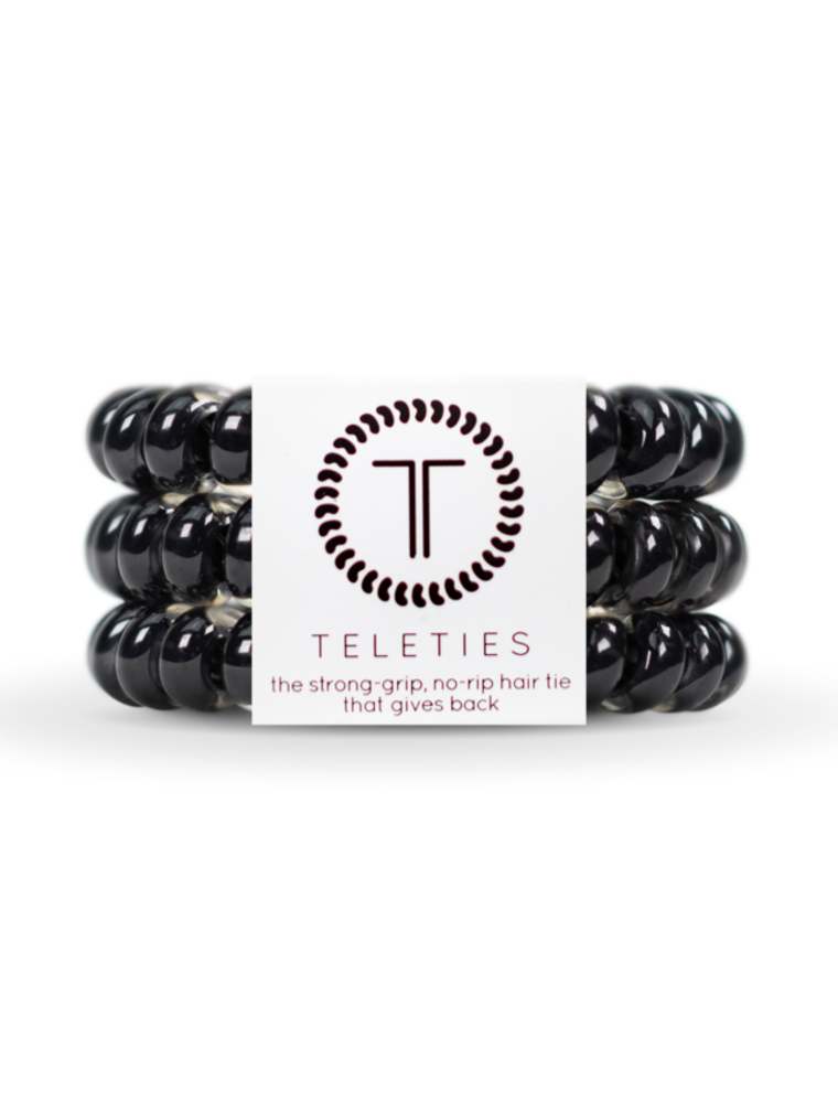 TELETIES Jet Black Large Teleties