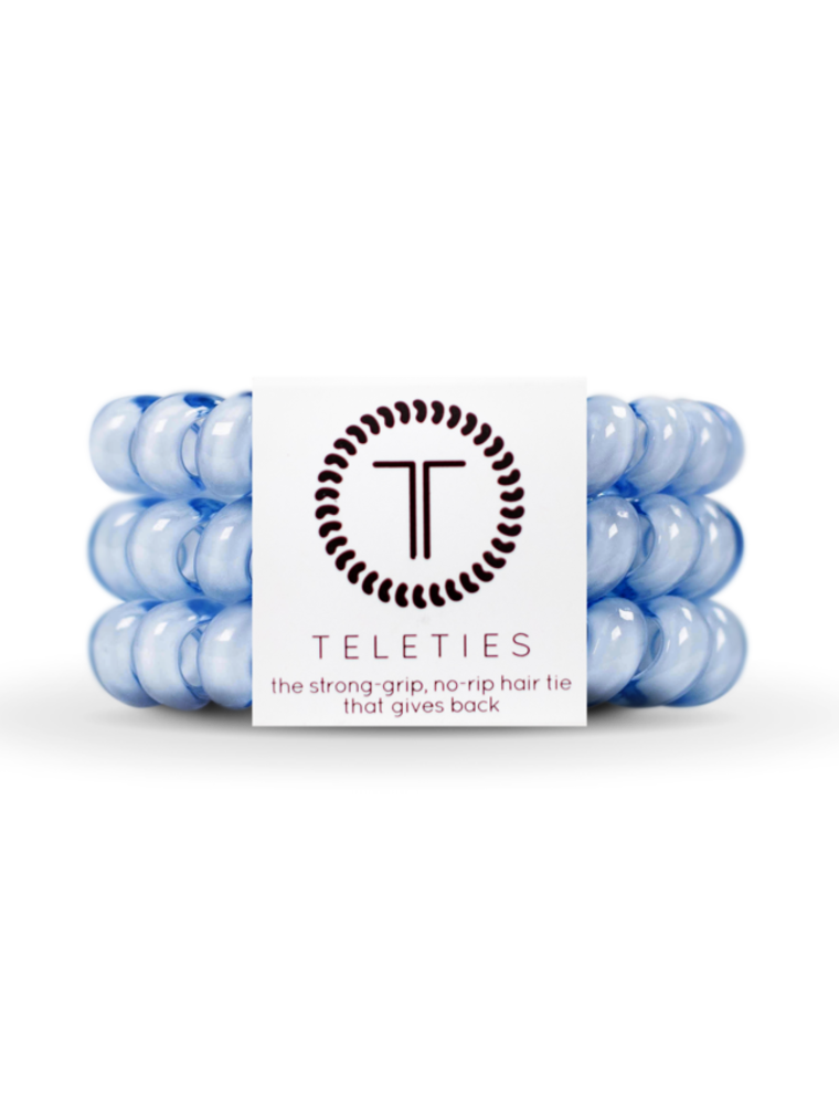 TELETIES Washed Denim Large Teleties