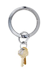 Silicone Big O Key Ring in Tuxedo Marble