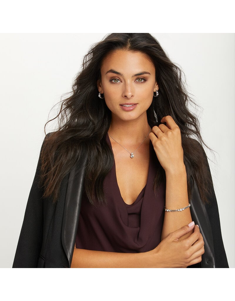 BRIGHTON Infinity Sparkle Hoop Earrings