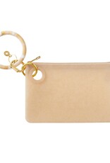 Silicone Big O Key Ring in Gold Rush Marble