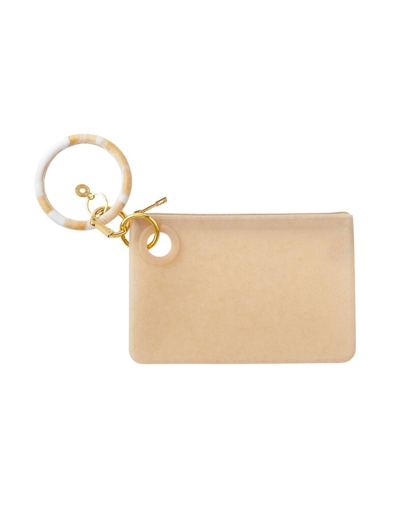 Silicone Big O Key Ring in Gold Rush Marble