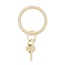 Silicone Big O Key Ring in Gold Confetti