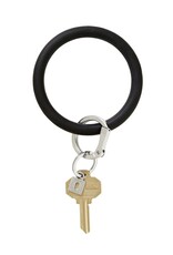 Silicone Big O Key Ring in Back in Black
