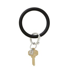 Silicone Big O Key Ring in Back in Black