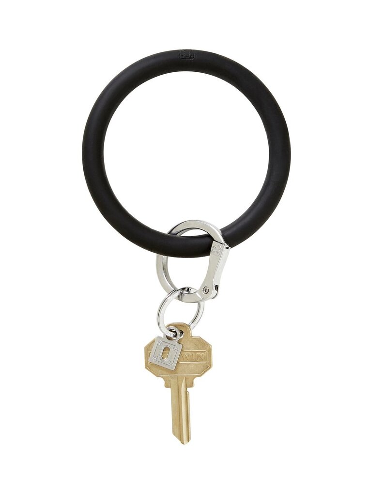 Silicone Big O Key Ring in Back in Black