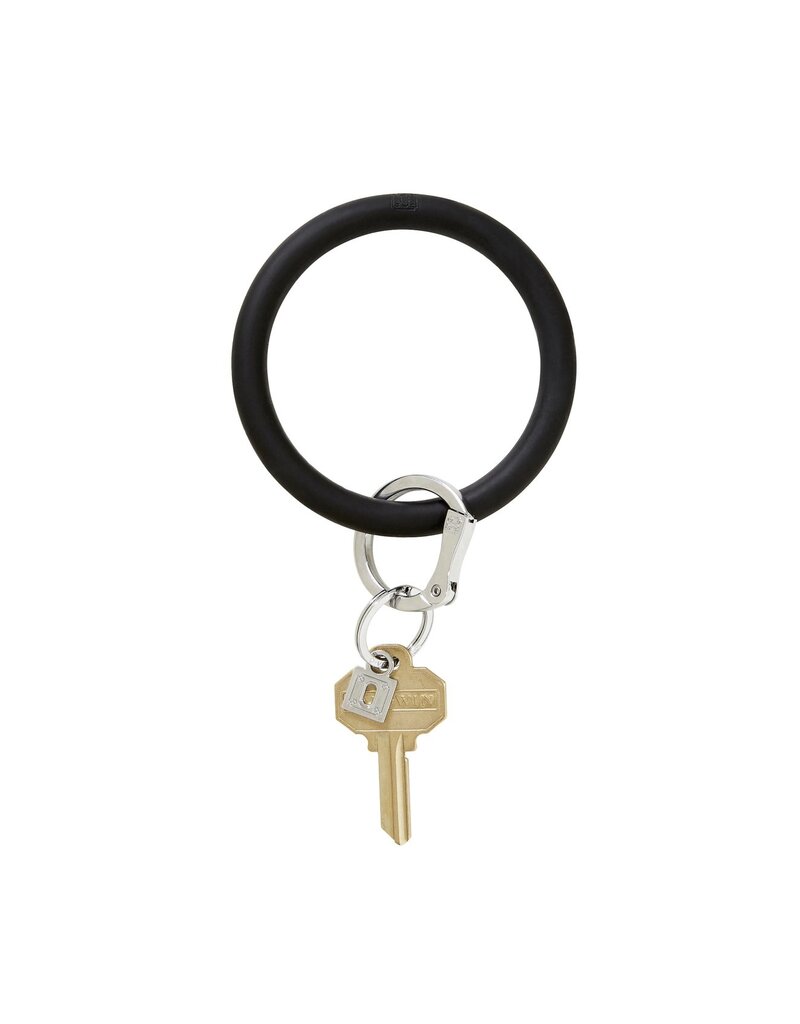 Silicone Big O Key Ring in Back in Black