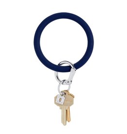 Silicone Big O Key Ring in Midnight Navy
