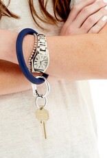 Silicone Big O Key Ring in Midnight Navy