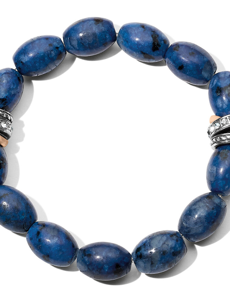 BRIGHTON Neptune's Rings Kiwi Lapis Stretch Bracelet