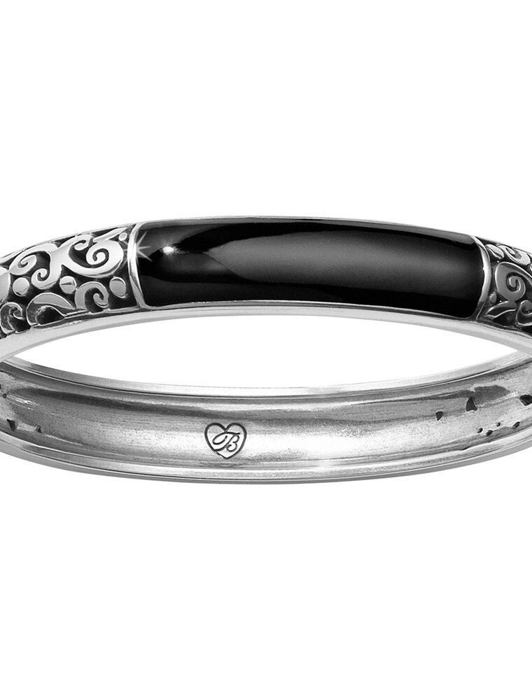 BRIGHTON Cantania Hinged Bangle in Black