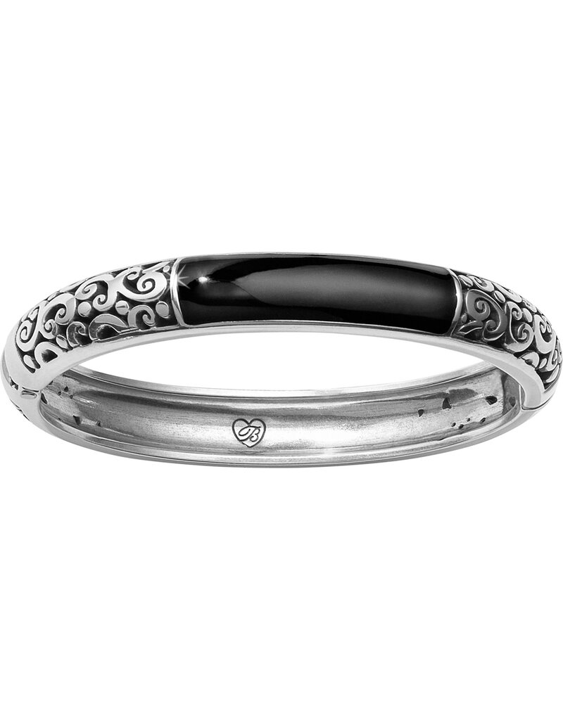 BRIGHTON Cantania Hinged Bangle in Black