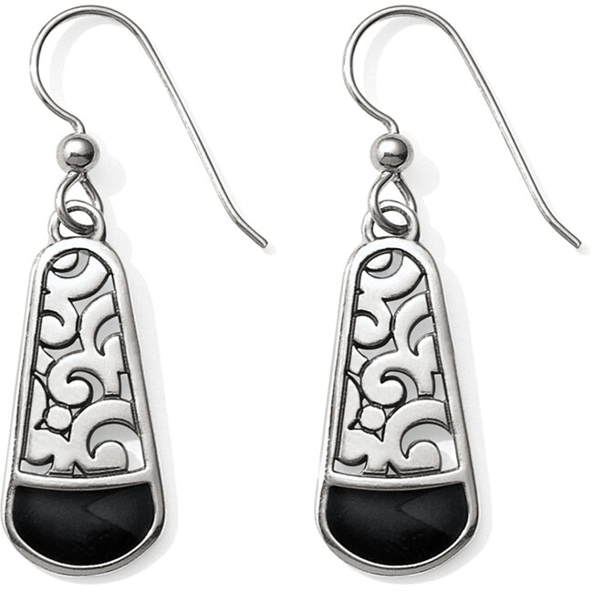Cantania French Wire Earrings in Black