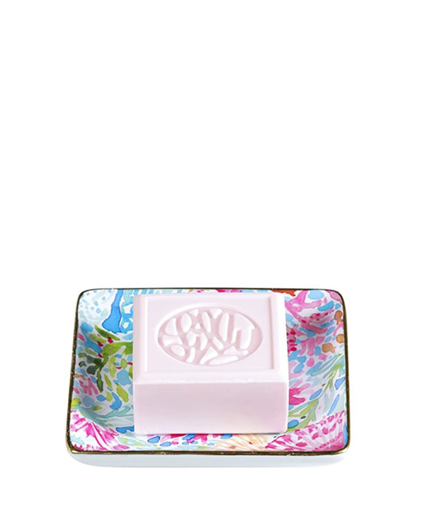 Soap & Tray Set in Coral Cay