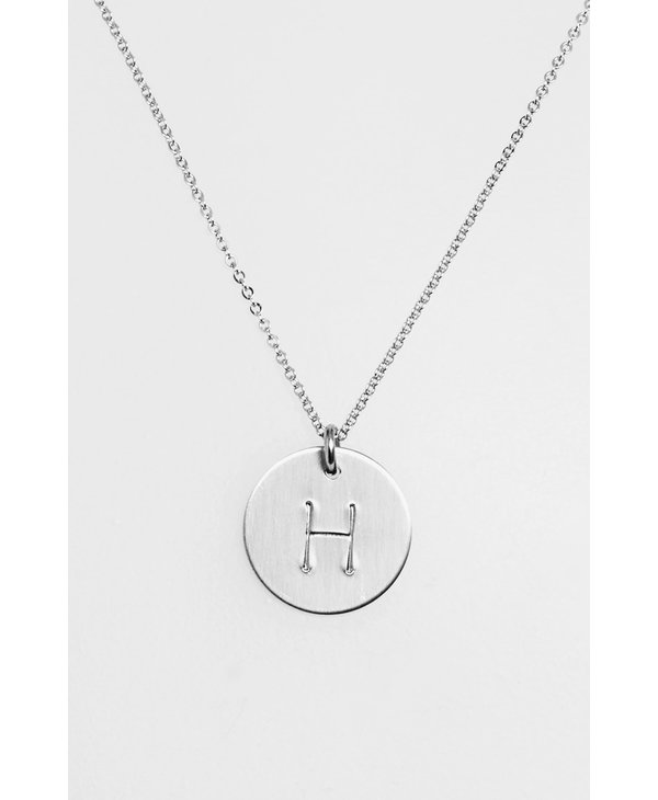 Initial H Coin Necklace