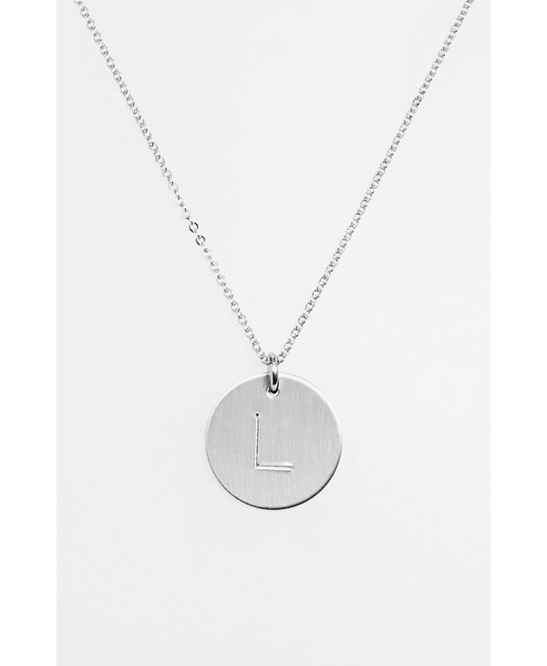 Initial L Coin Necklace