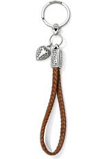 BRIGHTON Kings Road Key Fob in Bourbon