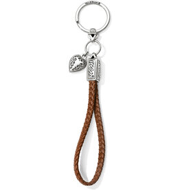 BRIGHTON Kings Road Key Fob in Bourbon